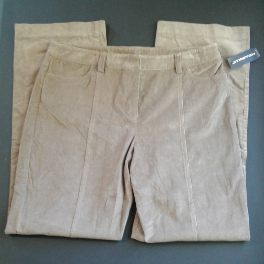 NWT Raphaella Stretch Pin Whale Pants Size 14